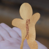 toottootmagicflute: A paper doll shaped like a gingerbread cookie. (Misson: Paperman)