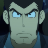 zenigatcha: Zenigata glaring at the viewer. (Caterpillar Glower)
