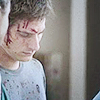 misbegotten: Nicky from The Old Guard with blood on his forehead (TOG Nicky Bloodied)