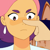 queenofsparkles: (le booped)
