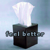 nondenomifan: Blue tissue box with the words "feel better" (Tissue Feel Better by ainabarad_icons.lj)