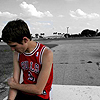 agalinis: Adam Siska sitting in front of a road looking sad (TAI: Sisky sad)