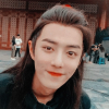 toottootmagicflute: Wei Wuxian smiling. (A BTS shot of WWX smiling)
