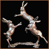 storme: (hares - bronze trio playing)