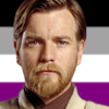 punkass_sith: Obi-Wan Kenobi with the Asexual Flag (Ace!Obi-Wan)