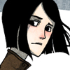 bindsthedead: (Art-Notice; Almost a smile)