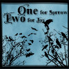 seleneheart: silhouetted crows 'one for sorrow, two for joy' (crows)