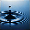 frausorge: drops forming circles on the smooth surface of a body of water as they fall (vidi aquam)