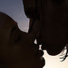 phinnia: two silhouettes kissing (kiss silhouette)