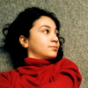 halfwitch: little girl in red, looking up (I want to hear the story)