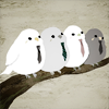 crowfeet: icon credit: treatbox @ lj (birds in neckties)