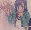 ysay: mayoi in casual clothing enjoying a sweet treat (gift18)