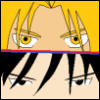 letsgooutintherain: Picture of the eyes of Roy and Ed from Fullmetal Alchemist (fma)