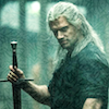 james: geralt holding a sword (witcher sword)