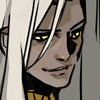 controlsthedie: long hair Thanatos with small smile (死んでください♥～)