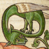 mithun: a two-legged, winged snake from an old manuscript (asp)