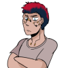 bodyoftheseus: (>:( arms crossed)