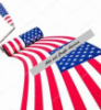 ysabetwordsmith: A paint roller creates an American flag, with the text Arts and Crafts America. (Arts and Crafts America)