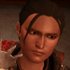 anneapocalypse: Alessandra Hawke, moruning her mother's death. (dragon age alessandra mourning)