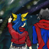 sarajayechan: Reiji Akaba and Serena watching the stars together ([YGO Arc-V] Reiji/Serena)