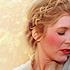 equusgirl: A close up of Leia Organa from Return of the Jedi where half of her face is in the frame and her eyes are closed. The background is a creme color (Default)