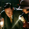 whimsyful: Jack and Phryne with flashlights from MFMM (flashlights, jack and phryne, mfmm)