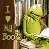 rekishi: kermit loving his books (kermit <3 books)