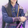 setsuntamew: cap of Jiang Cheng from CQL, his face is mostly cropped out and he is holding his sword (Jiang Cheng → shruggin off that sword)