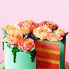machinaperegrina: Cake decorated with roses and with a piece missing (temp icon 27)