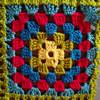 ysilme: Single crocheted granny square. (Granny Square)