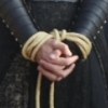 merelydovely: a pair of hands heavily bound in ropes (kinkmeme)