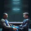 helens78: Black man and white man sit facing each other with knees interlaced (mcu: sambucky counseling)