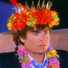 hinatazaka46: Troy wearing a flower crown looking confused (troy bolton)