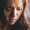 cypresssunn: Eyes closed, Bonnie Bennett glances downward with a somber expression. (TVD | love)