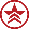 theodwulf: The Mass Effect Renegade icon, a star inside a circle, with the star's lower points stripped to look like chevrons. (Default)