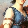 anghraine: a picture of the body and lower face of a woman in late 1790s fashion (catherine (painting))