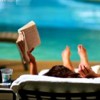 kazzy_cee: reading by the pool (reading)