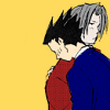 truthsnomiracle: Edgeworth is putting up with a hug. (how does i hugs)