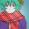 notsosou: A teal-haired man facing forward and staring off into the distance. (If You're Cold He's Cold)