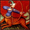 mithun: zodiac sign sagittarius from a medieval painting (sagittarius)