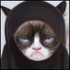 mx_rumpleteazer: Grumpy Cat wearing a hijab. (grumpy cat hijab)