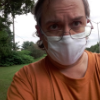 dewline: Self-portrait, outdoors while masked (Outdoors)