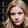 anghraine: a photo of emilie de ravin (a blonde, blue-eyed woman); text: lucy (lucy (emilie))