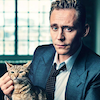 misbegotten: Tom Hiddleston with a cat (RP Tom Hiddleston with Cat)