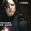 dirtylittlemakebelieve: Because Snape's worth it (Default)