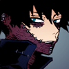 burnitblack: by broshuu for dabi @ dreamwidth (could you slow it down maniac)