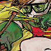 slingshots: (aimed;)