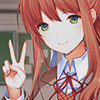moes: (ddlc『peace sign』)