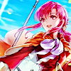 baldrshand: Smiling broadly as she rides around with her staff (Enjoy the view and never land.)