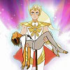 anghraine: adora as she-ra holding an unconscious catra in her arms (catradora (save the cat))